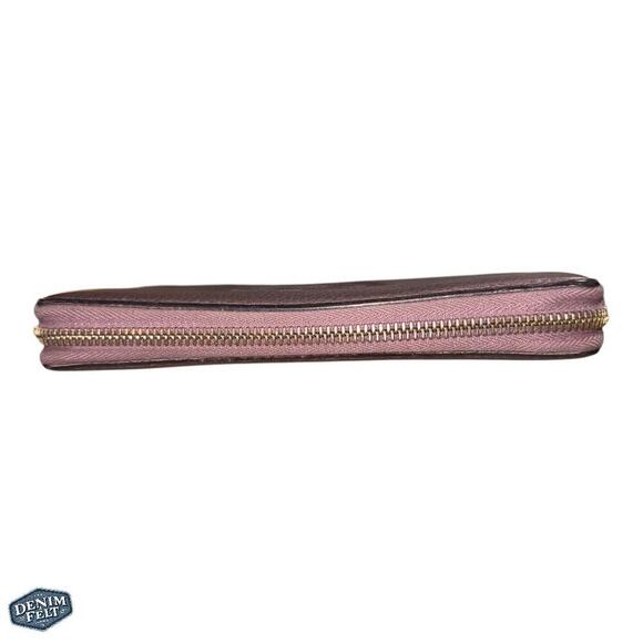 Gucci Purple/Lavender Metallic Soho GG Marmont Zip Around Tassel Long Wallet - Picture 4 of 16